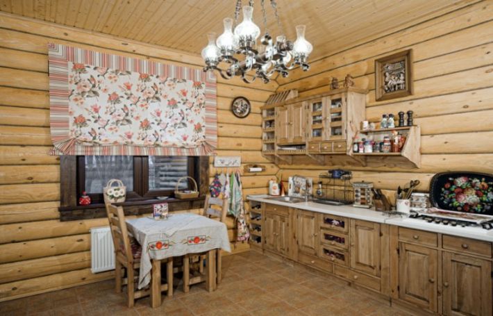 Как оформить кухню в русском стиле