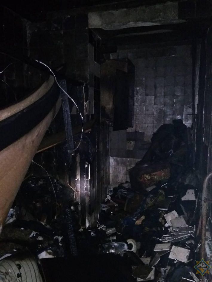 В Минске на пожаре в мусороприёмнике погиб мужчина‍