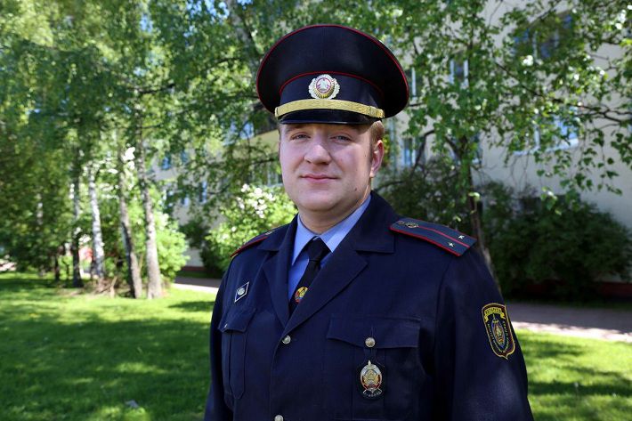 Сотрудник милиции спас тонущего мужчину в Витебске