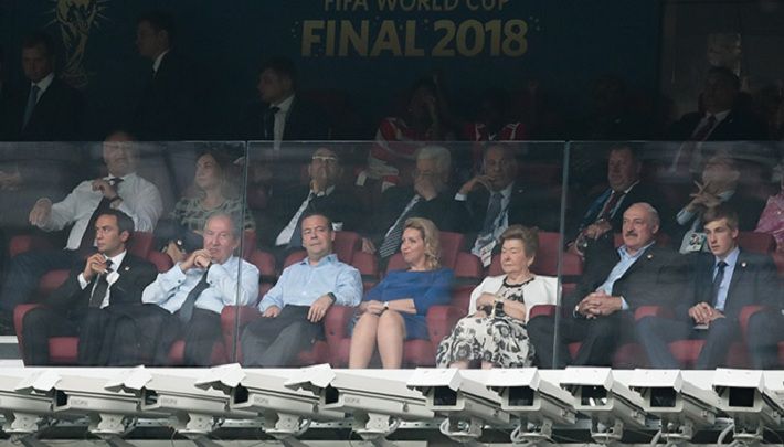 Лукашенко на финальном матче чемпионата мира по футболу‍