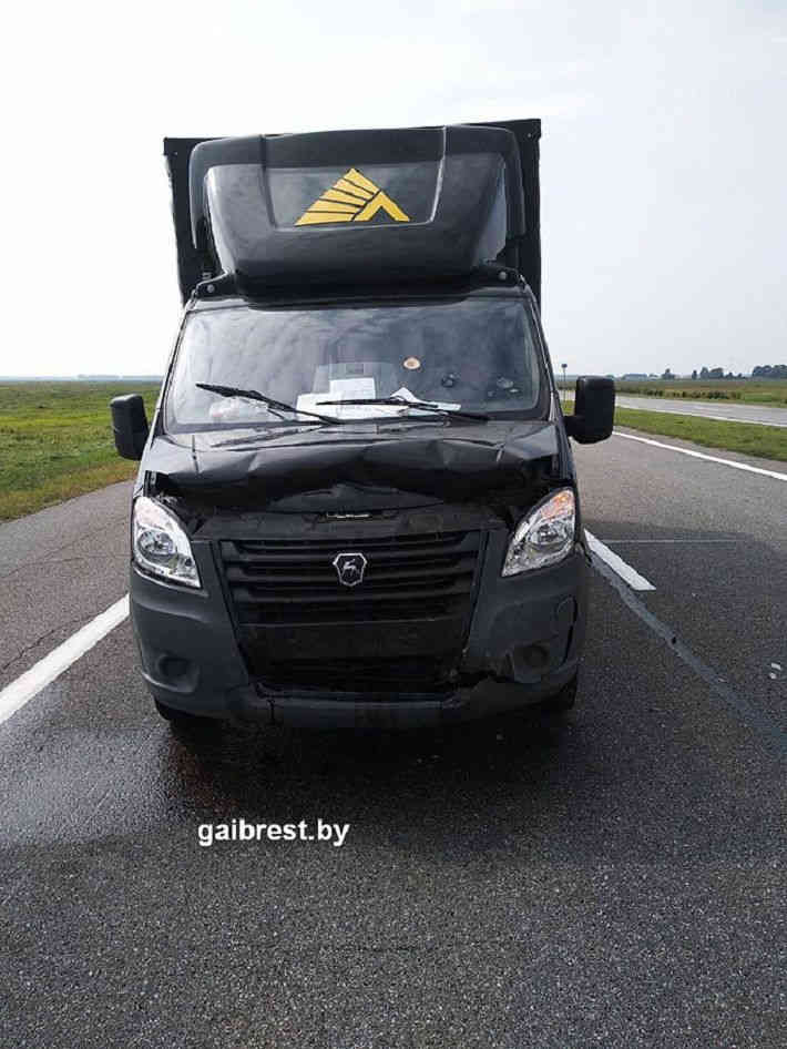 Автомобиль ГАИ попал в ДТП на трассе в Ивацевичском районе
