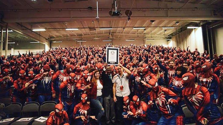 Более 500 фанатов Человека-паука установили мировой рекорд
