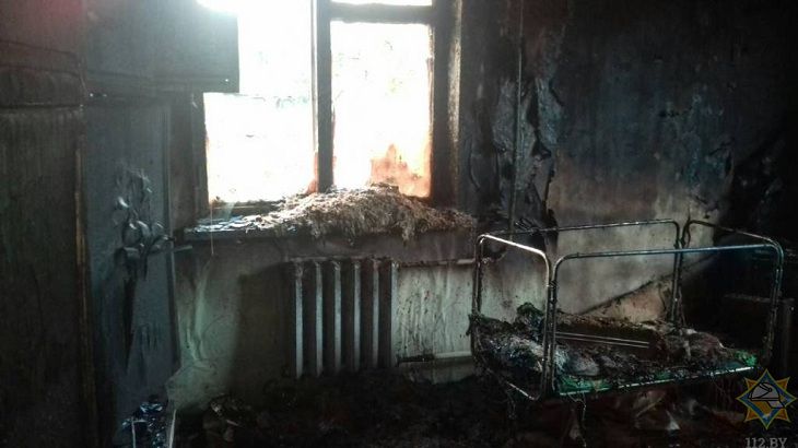 В Сморгонском районе пожарный извещатель спас от гибели семью из восьми человек