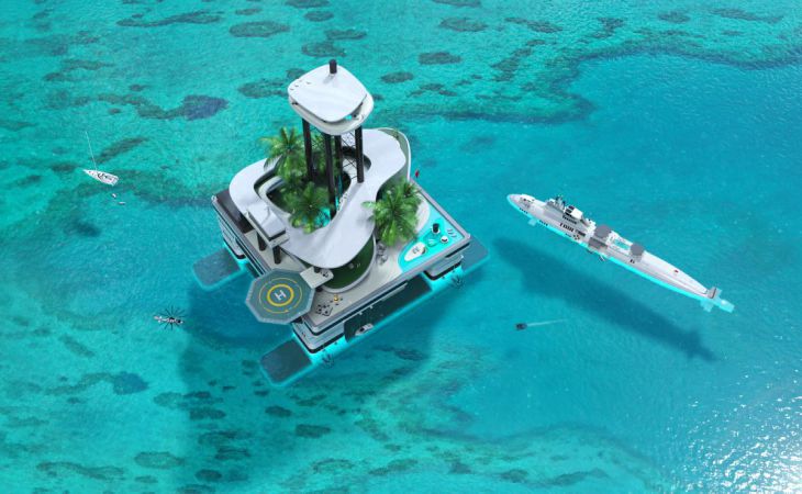 Передвижной особняк-остров скоро построят для миллиардеров 