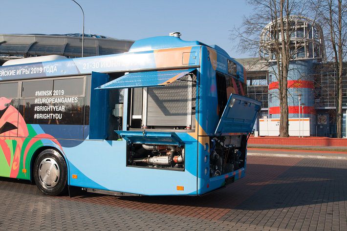 МАЗ выпустил новый автобус с «толкающим» приводом