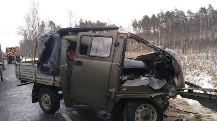 Водитель УАЗа погиб в лобовом столкновении на трассе Могилев-Бобруйск