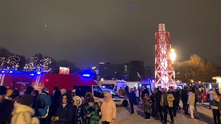 В новогоднюю ночь в Москве обрушился мост с людьми