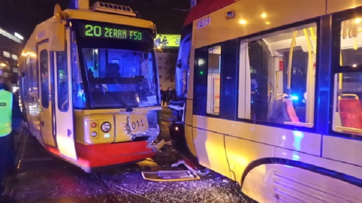 Трамваи столкнулись в Польше, есть пострадавшие