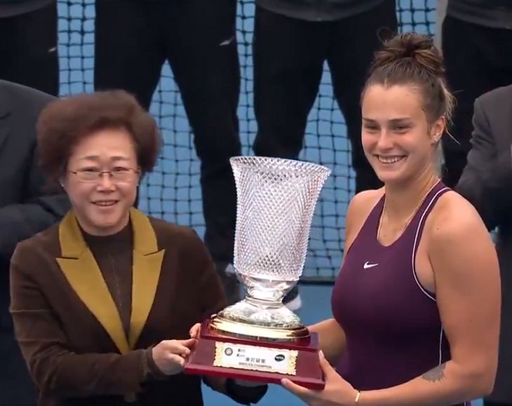 Арина Соболенко победила на теннисном турнире в Китае