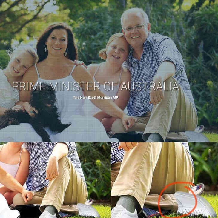 Две левых ноги: неудачный фотошоп с премьер-министром Австралии стал мемом в соцсетях
