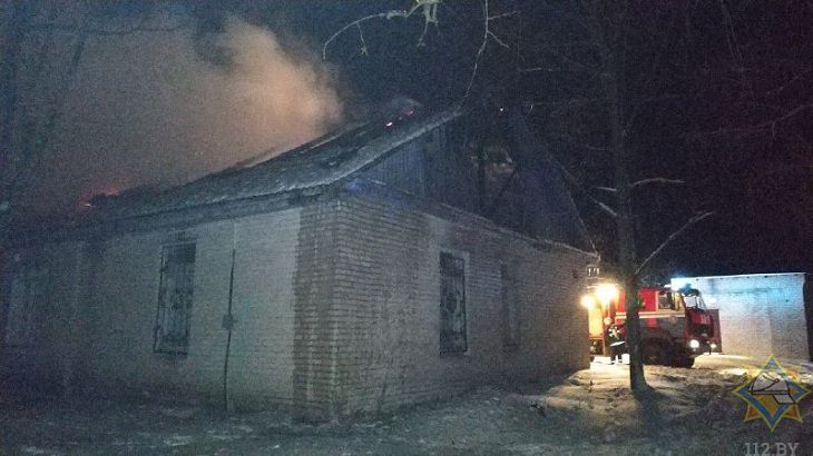 В Пуховичском районе спасатели ликвидировали пожар в отделении почты