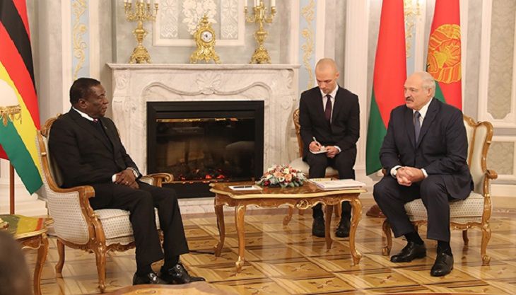 Мнангагва поблагодарил Лукашенко за поддержку Зимбабве
