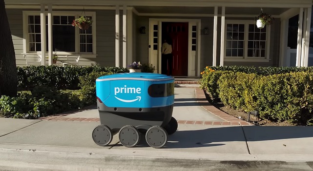 Amazon начала тестировать робота-курьера