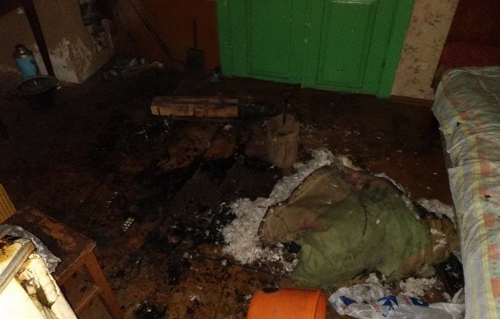 Пожар под Речицей погубил мужчину
