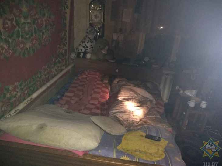 Семью из трех человек спасли на пожаре в Кобрине