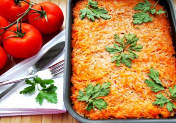 Рецепт дня: Мясная запеканка с овощами