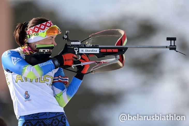 Белорусы Надежда Скардино и Сергей Новиков победили на «Гонке легенд» в смешанной эстафете