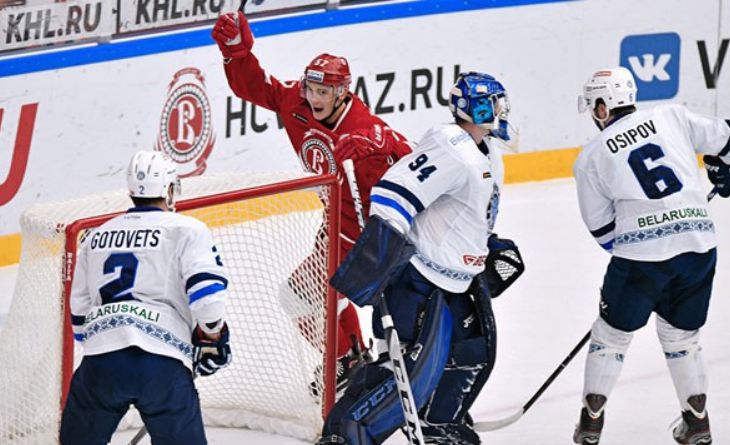 КХЛ. Минское «Динамо» в предпоследнем матче сезона проиграло «Витязю»