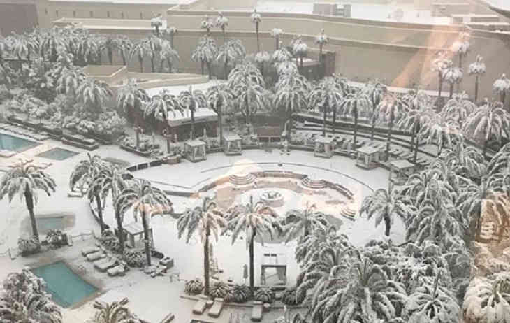 Снег в Лас-Вегасе выпал впервые за десятилетие