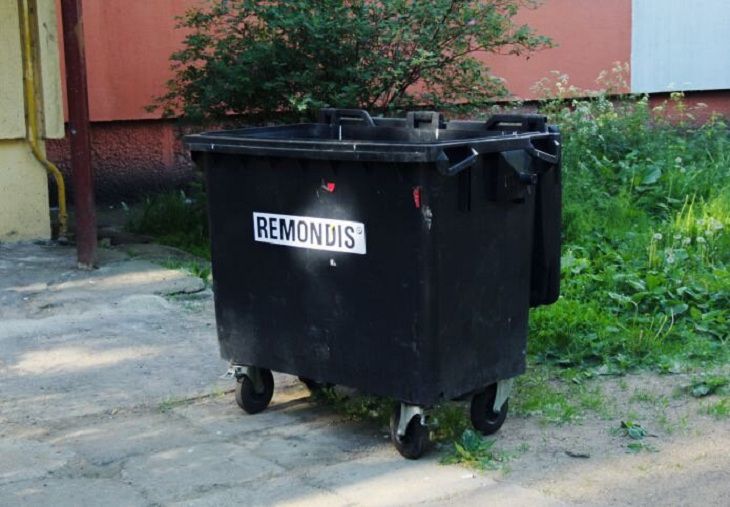 В Лиде были уничтожены мусорные контейнеры