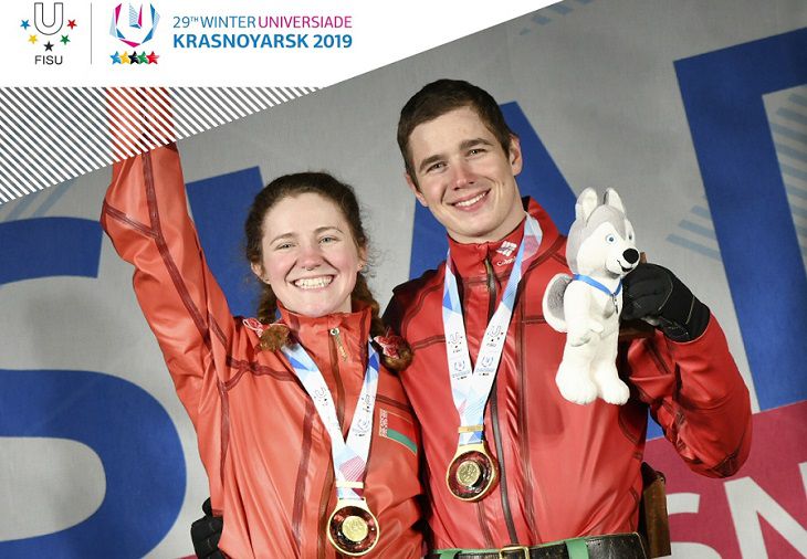 Белорусские фристайлисты завоевали золото в командных прыжках на Универсиаде