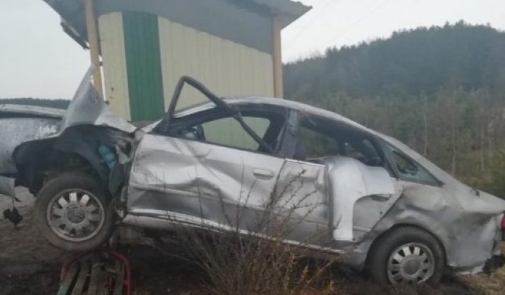 В Каменецком районе автомобиль влетел в остановку