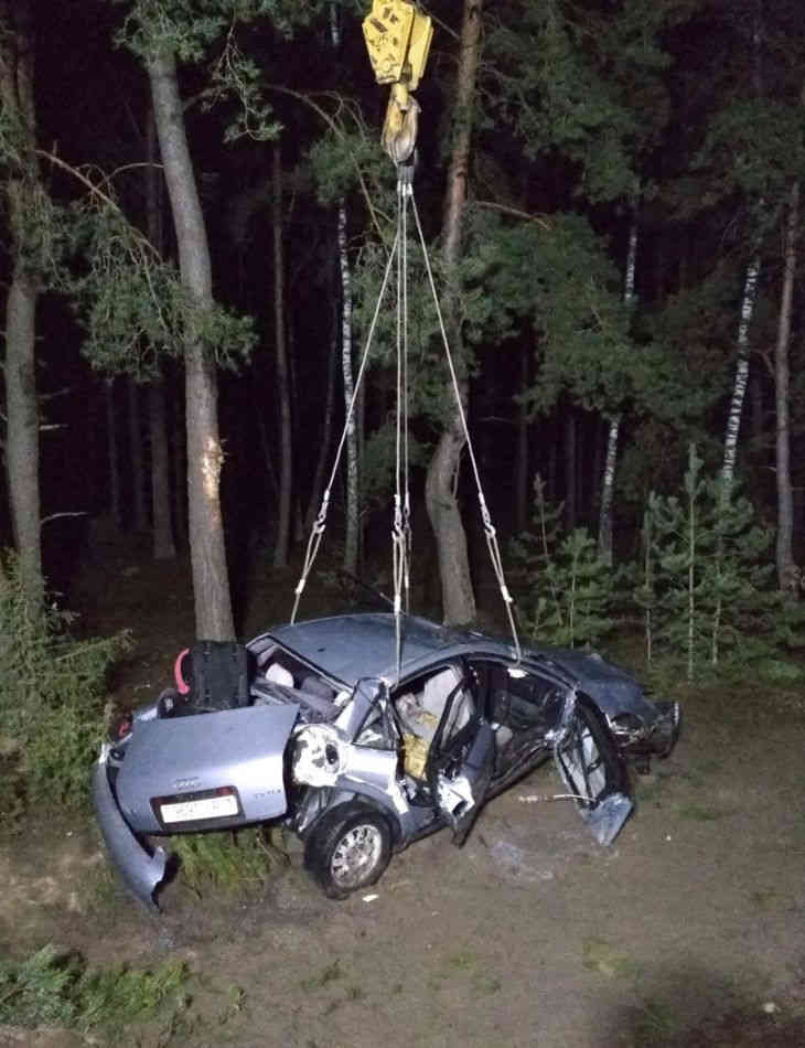 В Ивановском районе легковушка влетела в дерево, трое пострадали