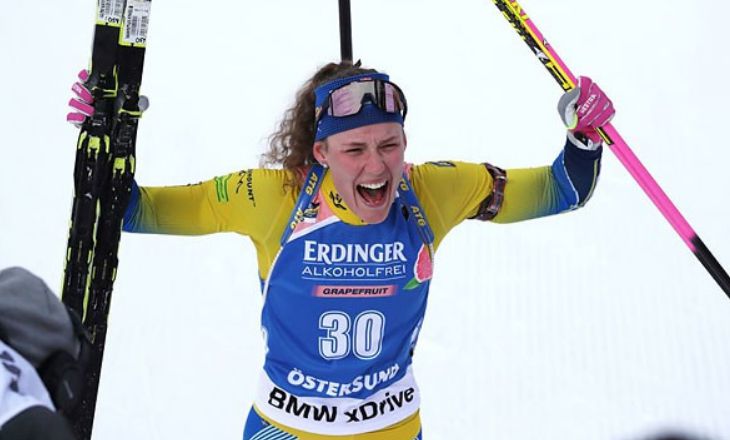 Шведка Эберг выиграла индивидуальную гонку на ЧМ по биатлону, лучшая из белорусок – 46-я