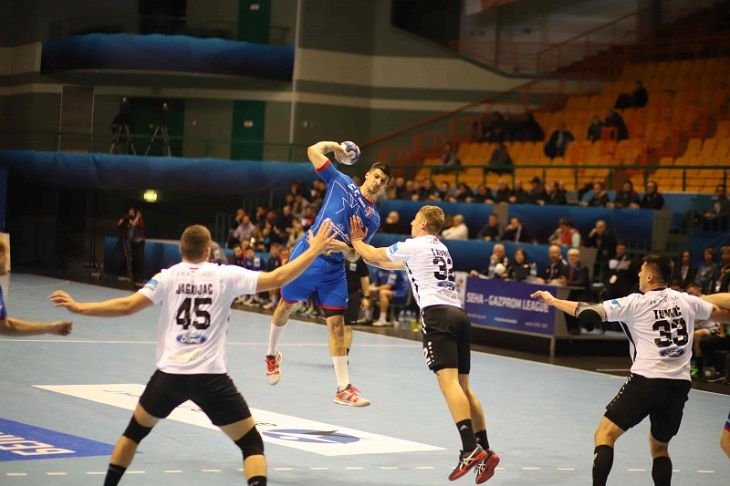 Гандбол. SEHA-лига. БГК играет с «Нексе»