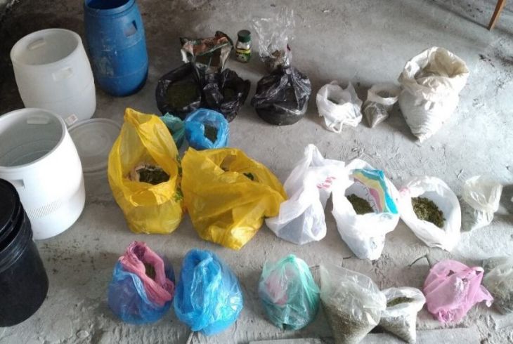 8,5 кг марихуаны изъяли в Лунинецком районе