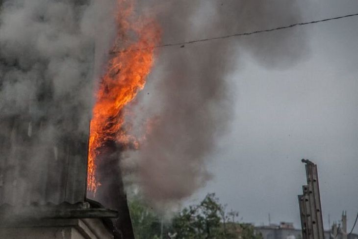 Пожар в Полоцке: погибли люди