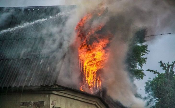 В Ганцевичском районе на пожаре погиб человек
