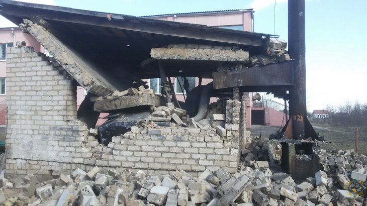 Взрыв под Солигорском: рухнула котельная 