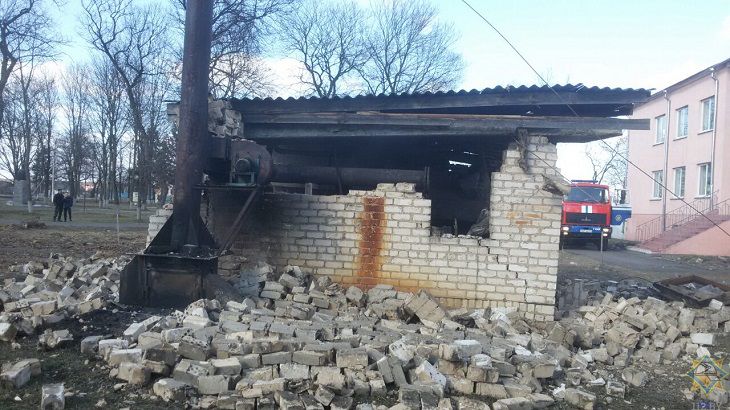 Взрыв под Солигорском: рухнула котельная 
