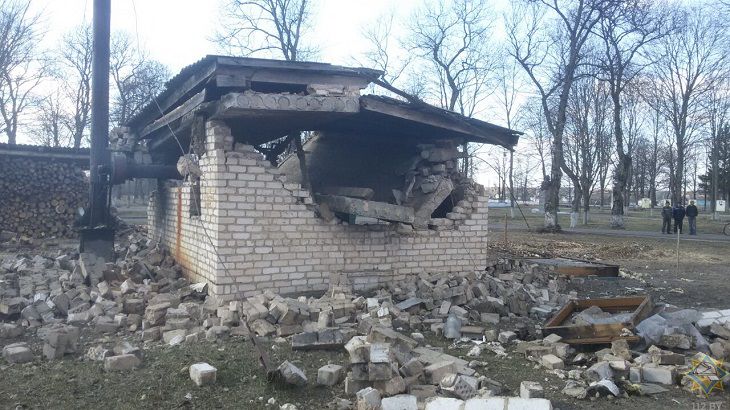 Взрыв под Солигорском: рухнула котельная 