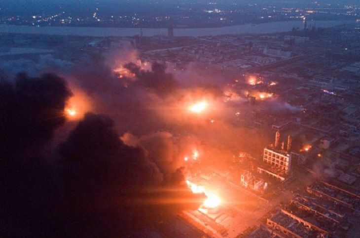 Взрыв на химзаводе в Китае: около 50 жертв и более 640 раненых 