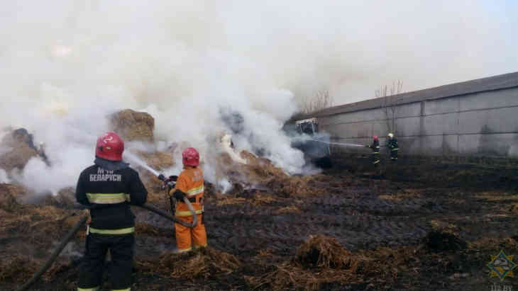 В Столинском районе сгорело 25 тонн соломы В Столинском районе сгорело 25 тонн соломы