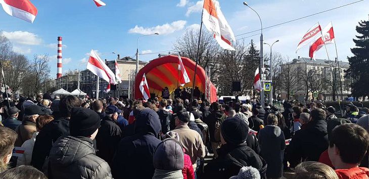 В Минске в честь Дня Воли прошёл митинг-концерт