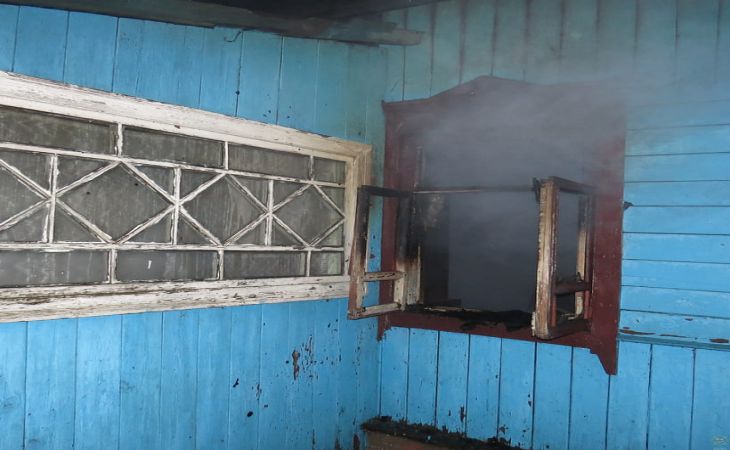На пожаре в Борисове спасли хозяина дома