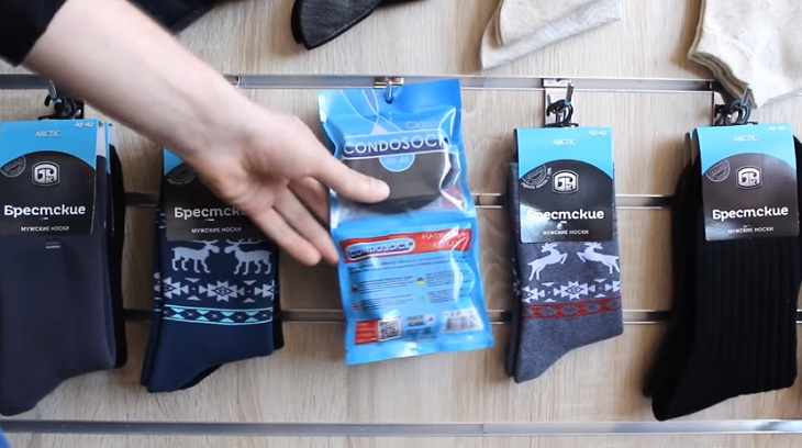 Брестский чулочный комбинат выпустил носки в виде презерватива