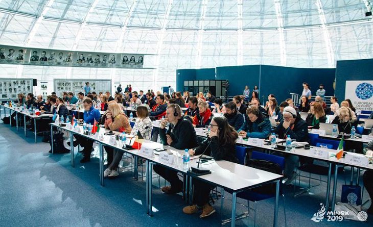 Делегаты НОКов Европы высоко оценили готовность Минска к II Европейским играм