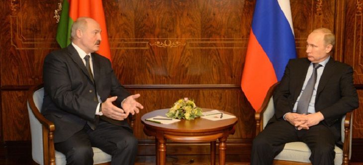 Путин поздравил Лукашенко