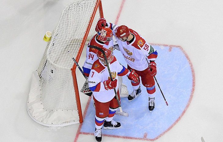 Сборная Беларуси по хоккею крупно проиграла олимпийской сборной России