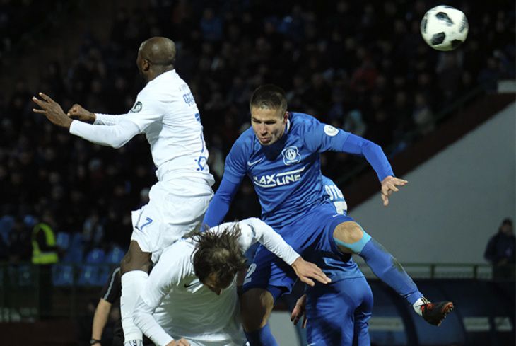 Витебск у себя дома сыграл с минским Динамо в рамках 1/2 финала Кубка Беларуси