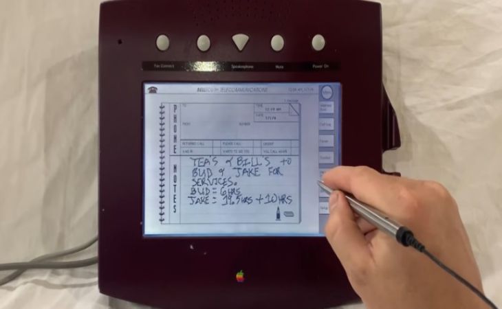 Телефон Apple 1993 года показали на видео
