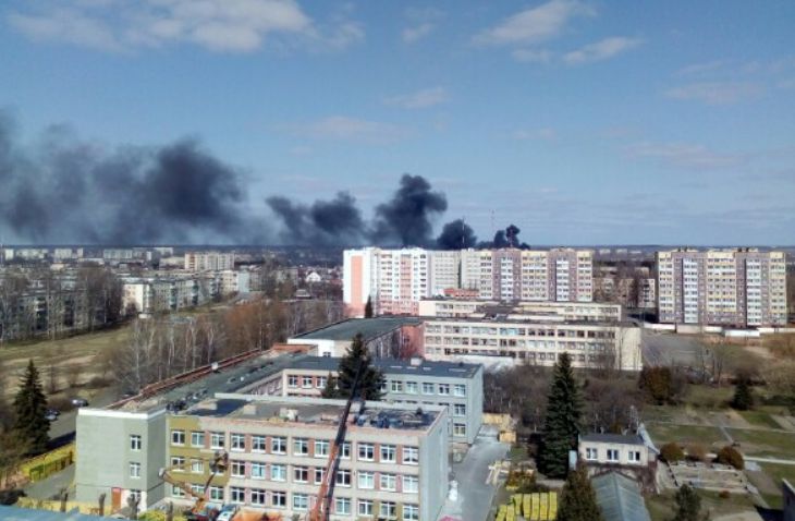 В Витебске произошел пожар на предприятии