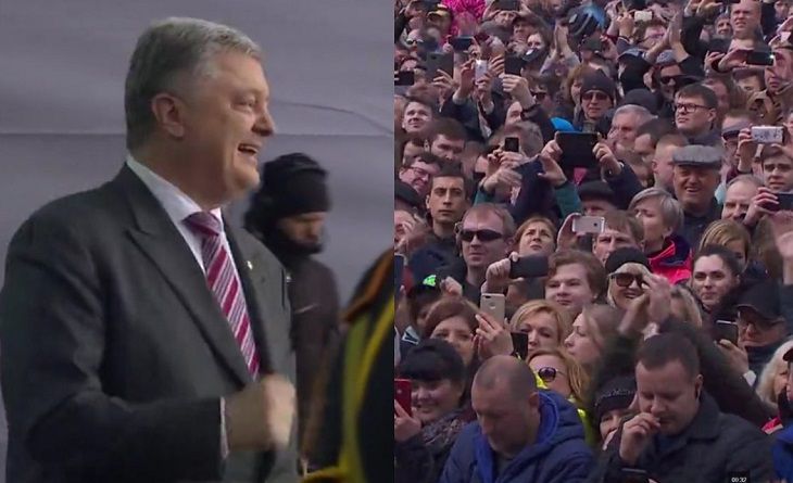 Зажигательный танец Порошенко на «Олимпийском» попал на видео Зажигательный танец Порошенко на «Олимпийском» попал на видео