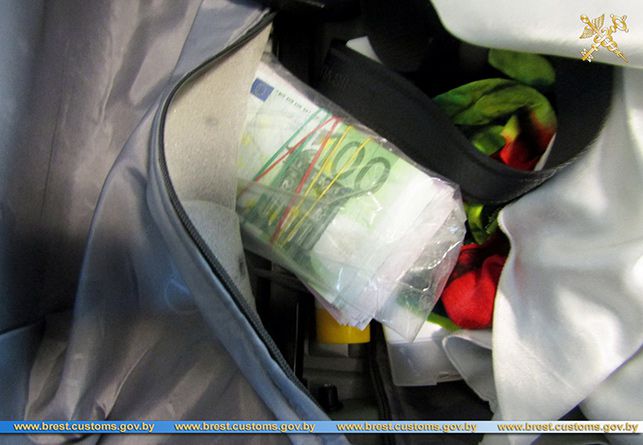Супруги из РФ в Бресте прятали евро. Таможня нашла 