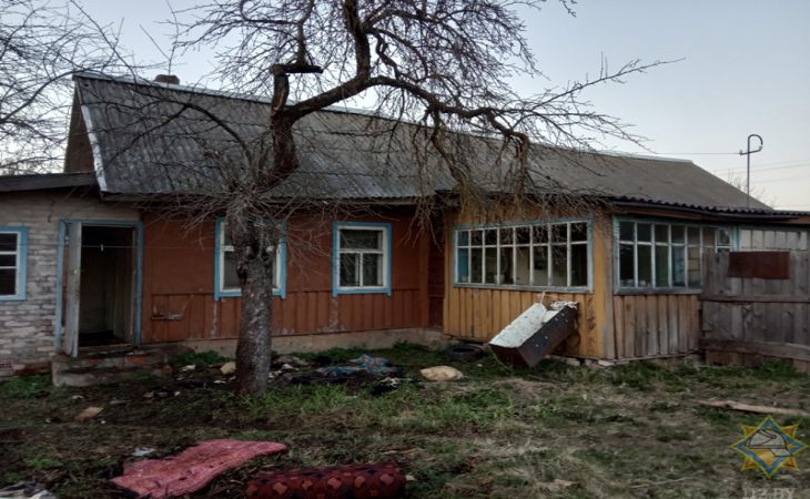 На пожаре в Толочинском районе местные жители спасли своего соседа