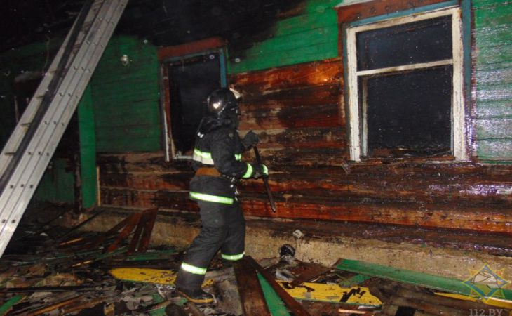 В Городокском районе при пожаре в доме погиб мужчина